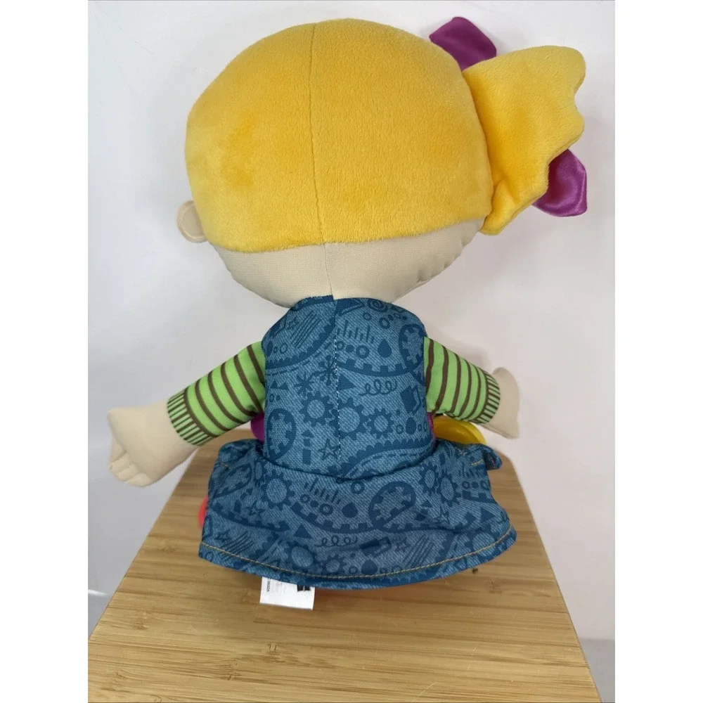 Hasbro Playskool Dressy Kids Girl Stuffed Doll Learn‎ To Dress Zip Buckle 12